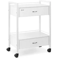 Physa Salonbedarf, Kosmetikwagen Arbeitswagen Beistellwagen Salon-Trolley 2 Schubladen / Ablagen