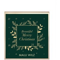 Malu Wilz Adventskalender - VERALTETES MODELL AUS 2023 I Beauty Adventskalender mit 21 verschiedenen Pflege- & Kosmetikprodukten + Mascara, Creme & Lippenstift