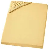 Carpe Sonno Spannbettlaken Jersey 90 x 200 - 100 x 200 - 140 x 200 - 160 x 200 - 180 x 200 - 200 x 200 cm gelb