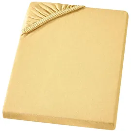 Carpe Sonno Spannbettlaken Jersey 90 x 200 - 100 x 200 - 140 x 200 - 160 x 200 - 180 x 200 - 200 x 200 cm gelb