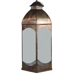 Chic Antique Laterne Schimmer, H64/L20/B20 cm, antik messing