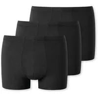 SCHIESSER Uncover Cotton Boxershorts schwarz L 3er Pack