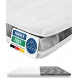 AM Qualitätsmatratzen | Basic Topper | 90x200 cm | fest | 6 cm Höhe | Matratzentopper | 90/200 | Komfortschaum Topper