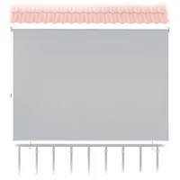 Relaxdays Seitenmarkise 140 x 180 cm grau Kunststoff