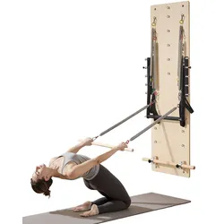 VEVOR Pilates Reformer Maschine zur Wandmontage Pilates Sprungbrett Ahornholz