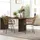 Homcom Esszimmerstuhl Rattan braun 2er Set