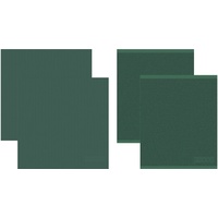 DDDDD Geschirrtuch Logo, (Set, 4-tlg., Combi-Set: 2x Küchentuch 50 x 55 cm + 2x Geschirrtuch 60 x 65 cm) grün