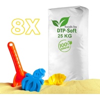 200 kg Spielsand Quarzsand Sandkasten 0,1-0,4mm Dekosand Kinderspielsand 8x 25kg