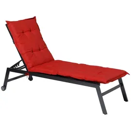 MADISON N.Y Liegenauflage Basic 200 x 65 cm Rot