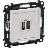Legrand Steckdoseneinsatz 2-fach 1500 mA Weiß 1 St.