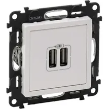 Legrand Steckdoseneinsatz 2-fach 1500 mA Weiß 1 St.