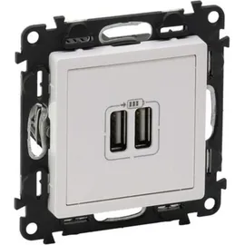 Legrand Steckdoseneinsatz 2-fach 1500 mA Weiß 1 St.