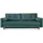 Konsimo Schlafcouch Stoff 3-Sitzer Blau