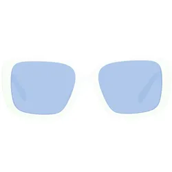 adidas Damen Sonnen-Brille mit blauen Gläsern extravagante Freizeit-Brille Filterkategorie 2 GA4549 Weiß - One-Size