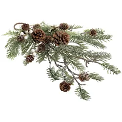 Chic Antique Fleur Zweig mit Tanne und Zapfen zum Aufhängen, L42 cm