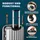 monzana Hartschalen Trolley 4-Rollen 60 cm / 68 l silber