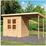 Karibu Gartenhaus Baggersee 2 3,90 x 1,75 m Beige