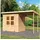 Karibu Gartenhaus Baggersee 2 3,90 x 1,75 m Beige