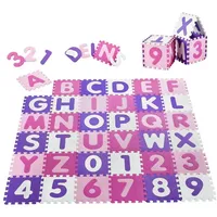 Juskys Kinder Puzzlematte - diverse Designs - rosa