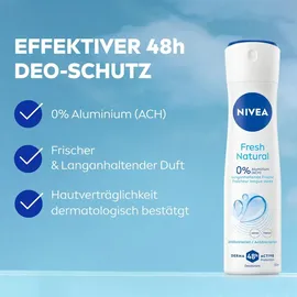 NIVEA Fresh Natural Deo Spray 6 x 150 ml