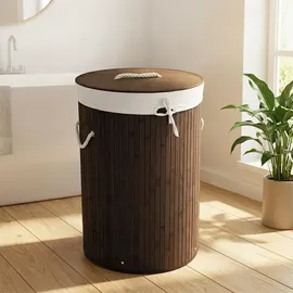 Relaxdays Wäschekorb braun, 1 St.