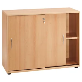MÖBELPARTNER Serie 4000 Aktenschrank 100 x 39,5 x 76 cm braun