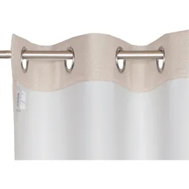 Schöner Wohnen Opaco Ösenschal 140 x 250 cm beige