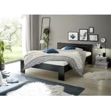 SchlafKONTOR Futonbett Cannes schwarz