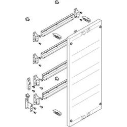 ABN MF1410 Prisma XS-Modul flach BxH:250x450mm Klemmen waagerecht, schutzisoliert