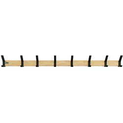 Home Deluxe GmbH HOME DELUXE Garderobenleiste STRIPE inkl. Haken, Magnete und Bilderregal - 8 x Haken | Wandgarderobe, Hakenleiste
