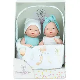 Marina & Pau Zwillinge Mini Leckerli Etui Babypuppe 21 cm