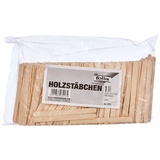 Folia 2291 - Holzstäbchen, 114 x 10 x 2 mm, 500 Stück, natur - für vielfältige Bastelarbeiten