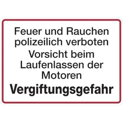 Hinweisschild, Vergiftungsgefahr, Alu geprägt, 250 x 350 mm - 350x250x0.45 mm Aluminium geprägt