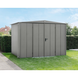 EcoStar Gerätehaus Elegant-S Typ 3 graualuminium 2 flg 323,6 x 247,7 cm