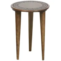 Marrakesch Orient & Mediterran Interior Astus Braun Holz Rund 1 x 1 cm