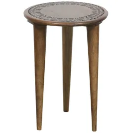 Marrakesch Orient & Mediterran Interior Astus Braun Holz Rund 1 x 1 cm