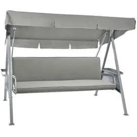Beautissu Auflage 180 x 50 x 6 cm hellgrau 2 St.