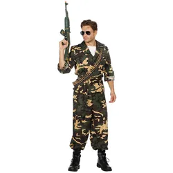 Camouflage Armee Soldat Kostüm