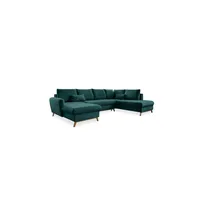 miuform Eckcouch Polyester 8-Sitzer Türkis