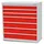 Bedrunka+Hirth Schubladenschrank Serie T500-9 mit 7 Schubladen 3x100 4x150 mm