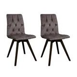 Andas Esszimmerstuhl »Rania«, (Set), 2 St., Samtvelours, mit Massivholzbeinen