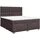 vidaXL Boxspringbett 180 x 200 cm Dunkelbraun