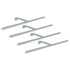 Kalb LED Aufbauleuchten 4er Set silbergrau 600mm, Schrankbeleuchtung Neutralweiß