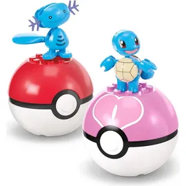 Mega Construx Pokémon Actionfigur Bauspielzeug-Set Wasser-Typ Trainerteam 5 cm
