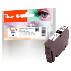 Peach Tintenpatrone schwarz kompatibel zu Epson T0801 bk, C13T08014011