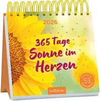 ArsEdition Postkartenkalender 365 Tage Sonne im Herzen 2026