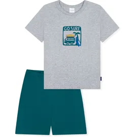 SCHIESSER Pyjama Nightwear in grau-mel | Gr.: 116