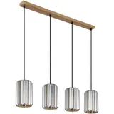 GLOBO Hängeleuchte Run 88 x 120 cm holzoptik