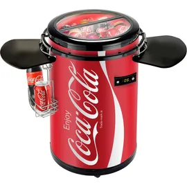 Salco SPC-55CC Coca Cola Party-Cooler Kühlschrank (50 l, 830 mm hoch, Rot)