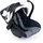 Bayer Design 67981AA Puppenautositz EasyGo, Puppensitz, Puppenzubehör, mit Gurt, Dach, verstellbarem Griff, Blau